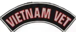 "VIETNAM VET" Patch Top Rocker Patch2 Colors FREE SHIPPING