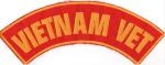 "VIETNAM VET" Patch Top Rocker Patch2 Colors FREE SHIPPING